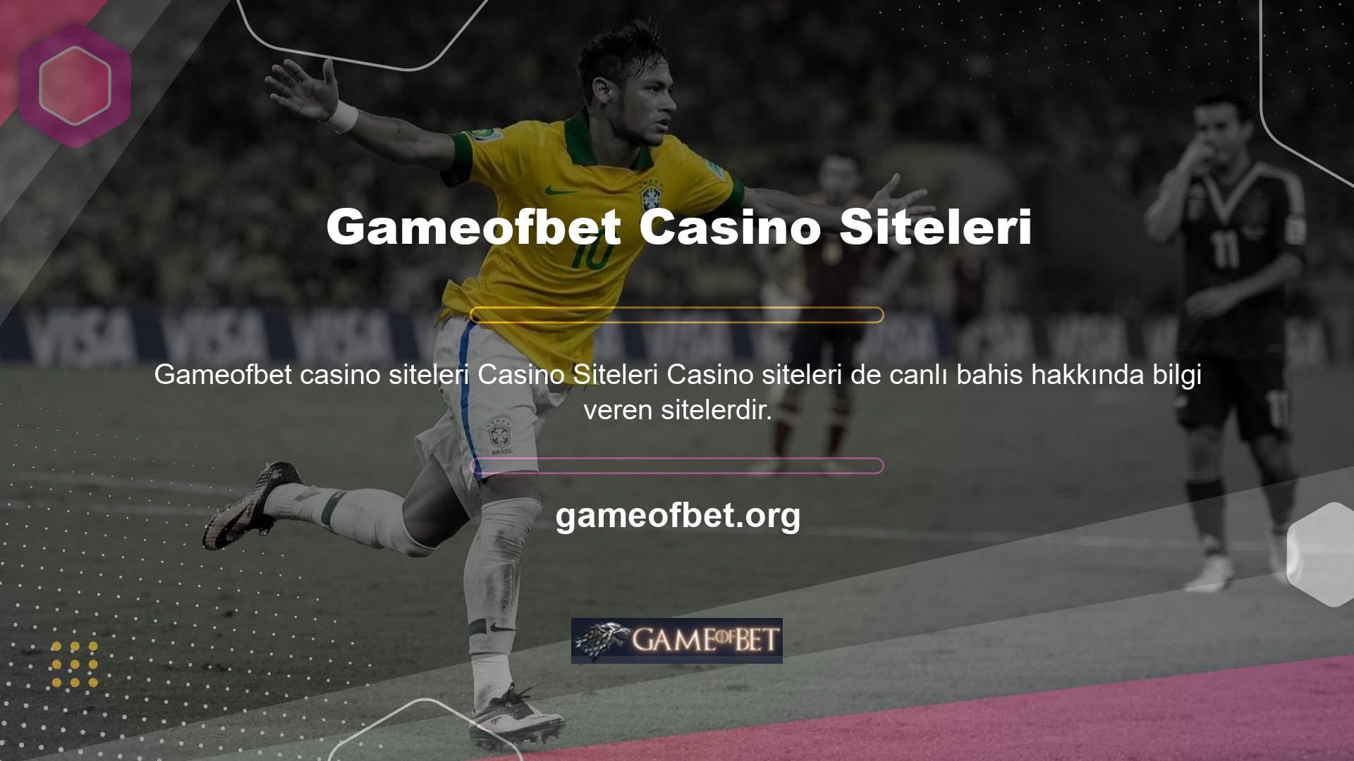 Yabancı web sitelerine bakarsanız, hem casino oyunları hem de bahis hizmetleri sunduklarını göreceksiniz