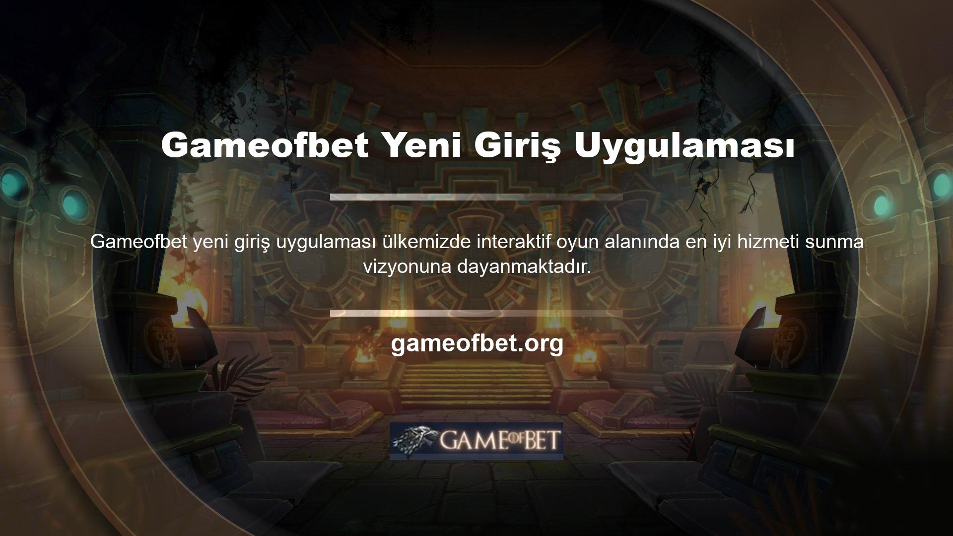 Gameofbet oyun sitesi kurulduğu günden bu yana, kullanıcıları arasında ve kullanıcılarının çoğunluğu arasında büyük bir popülerliğe sahip olmuştur