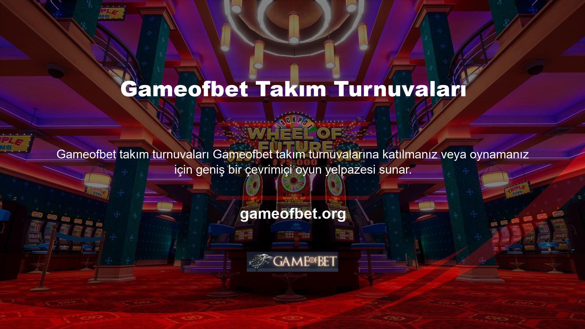 Gameofbet espor bölümündeki oyunlar da bunlar arasında
